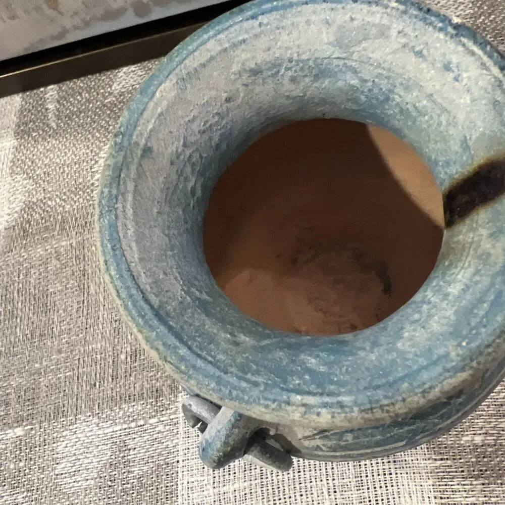 Southwestern  Vase Native American Blue Pottery
